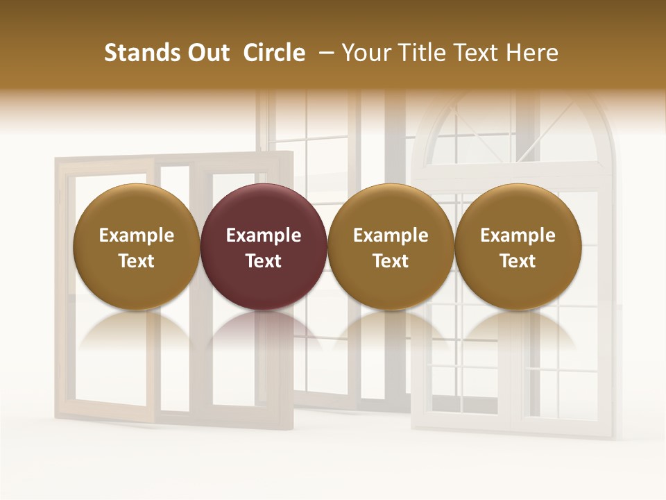 Szyba Instalacja Dom PowerPoint Template