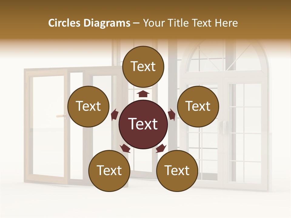 Szyba Instalacja Dom PowerPoint Template