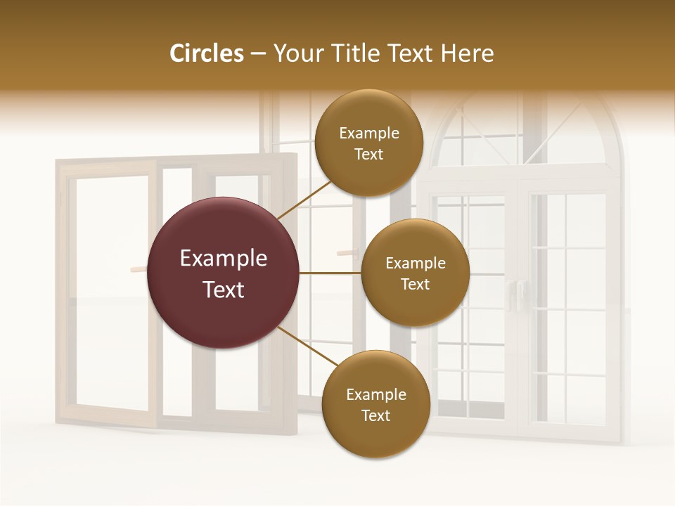 Szyba Instalacja Dom PowerPoint Template