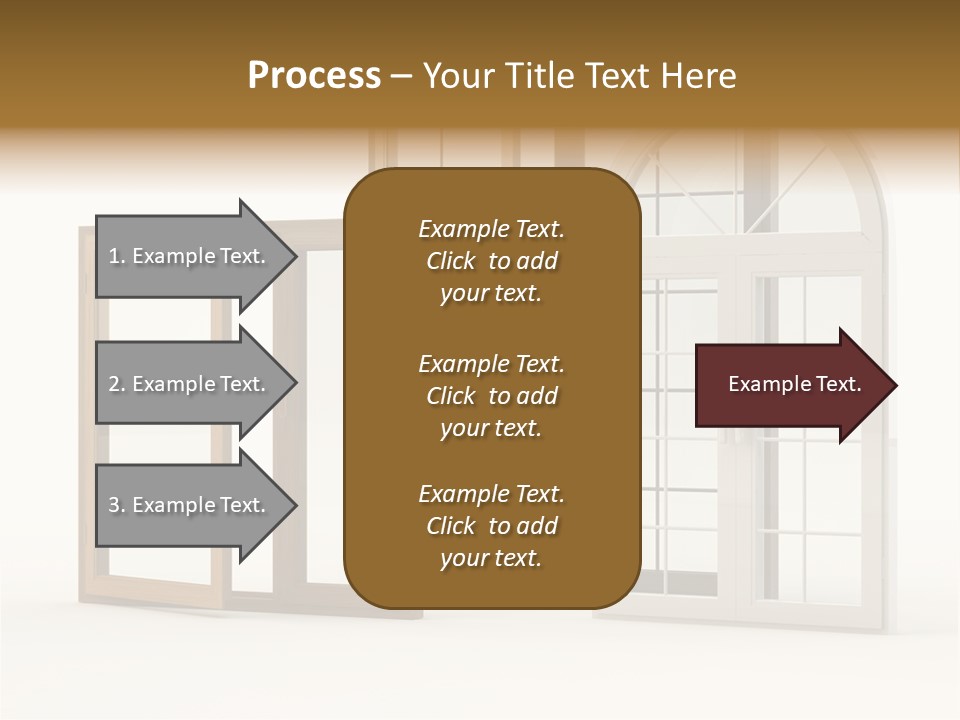 Szyba Instalacja Dom PowerPoint Template