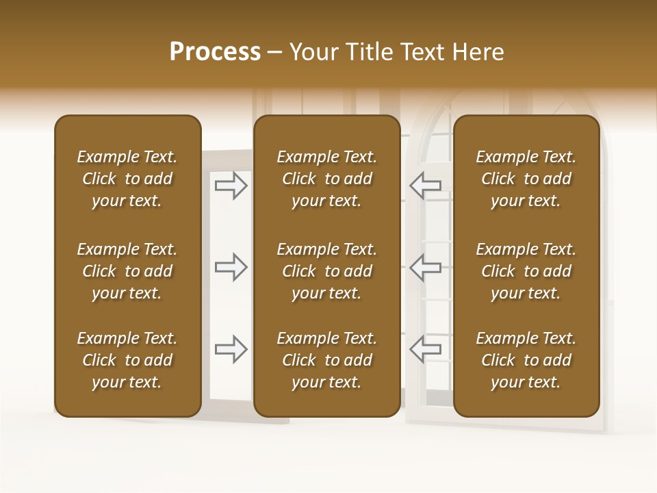 Szyba Instalacja Dom PowerPoint Template