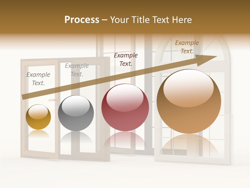 Szyba Instalacja Dom PowerPoint Template