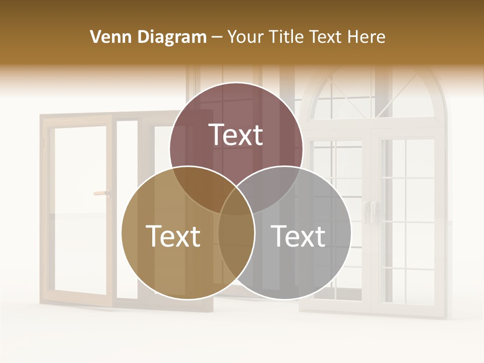 Szyba Instalacja Dom PowerPoint Template