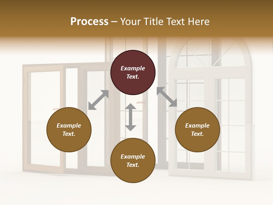 Szyba Instalacja Dom PowerPoint Template