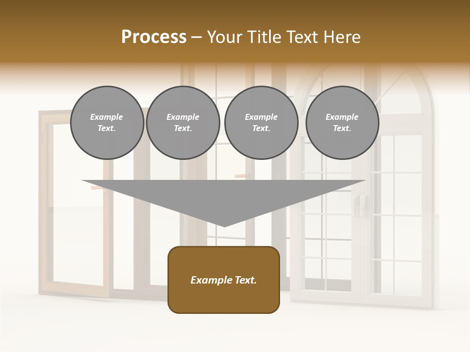 Szyba Instalacja Dom PowerPoint Template