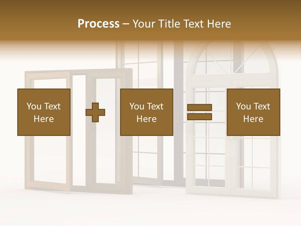 Szyba Instalacja Dom PowerPoint Template