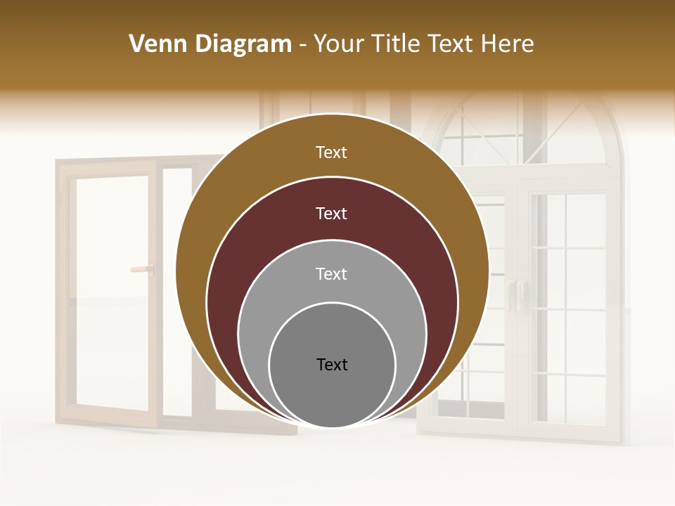 Szyba Instalacja Dom PowerPoint Template