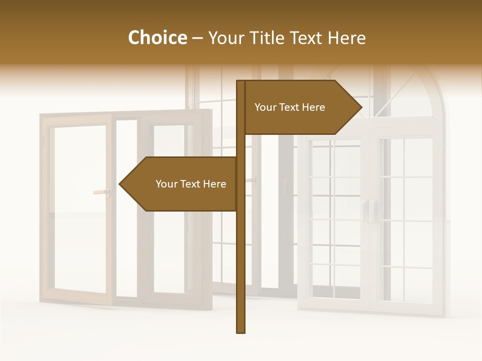 Szyba Instalacja Dom PowerPoint Template