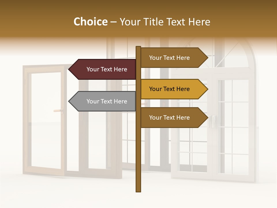 Szyba Instalacja Dom PowerPoint Template
