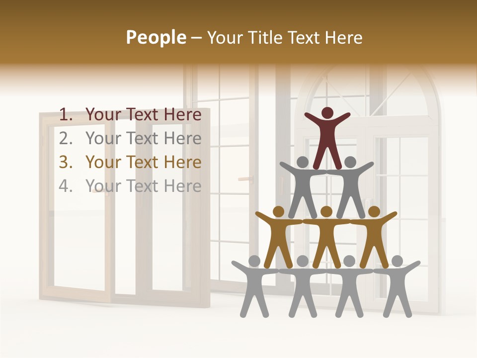 Szyba Instalacja Dom PowerPoint Template