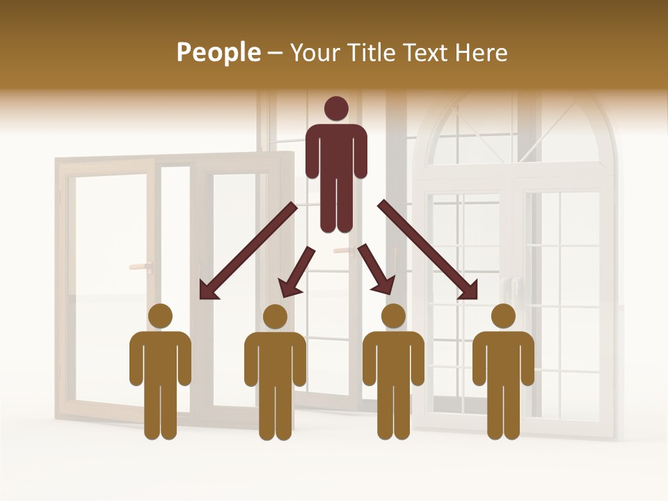 Szyba Instalacja Dom PowerPoint Template