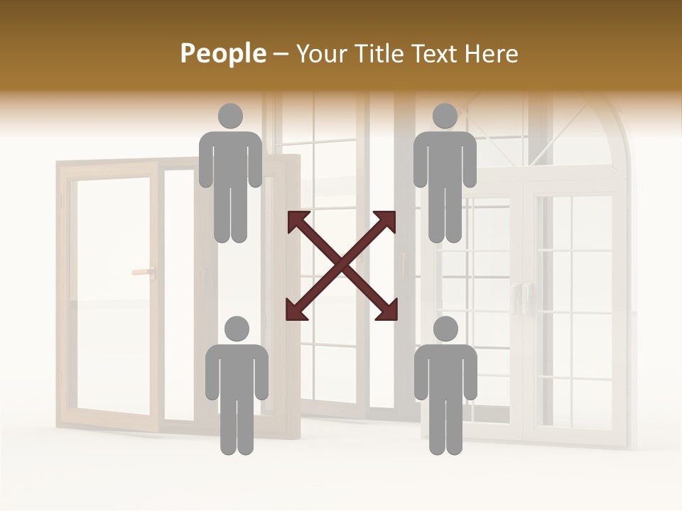 Szyba Instalacja Dom PowerPoint Template