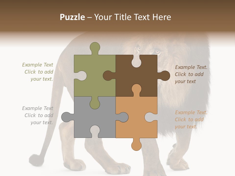 Animal Indoors One Animal PowerPoint Template