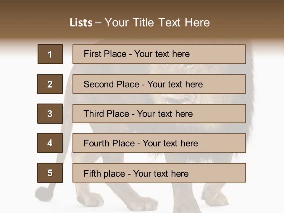 Animal Indoors One Animal PowerPoint Template
