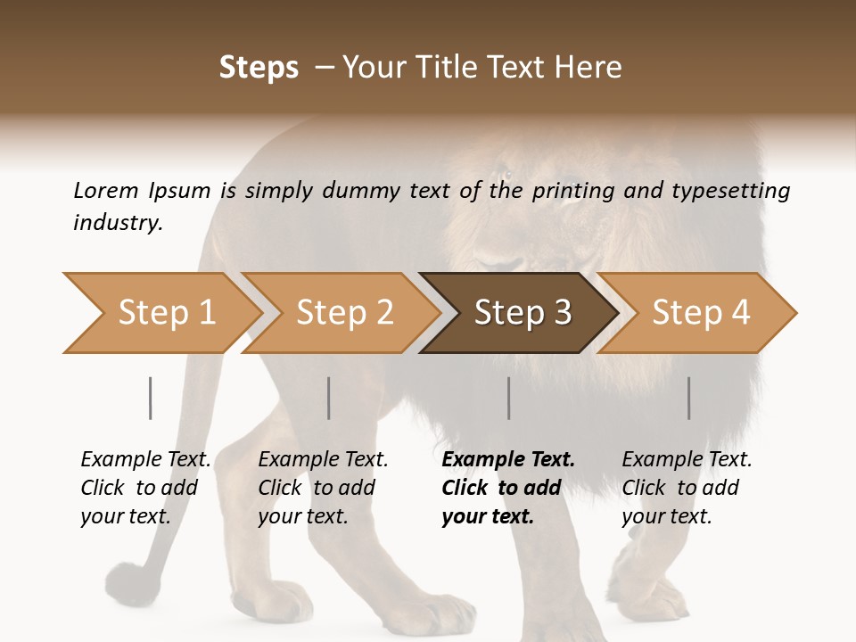 Animal Indoors One Animal PowerPoint Template