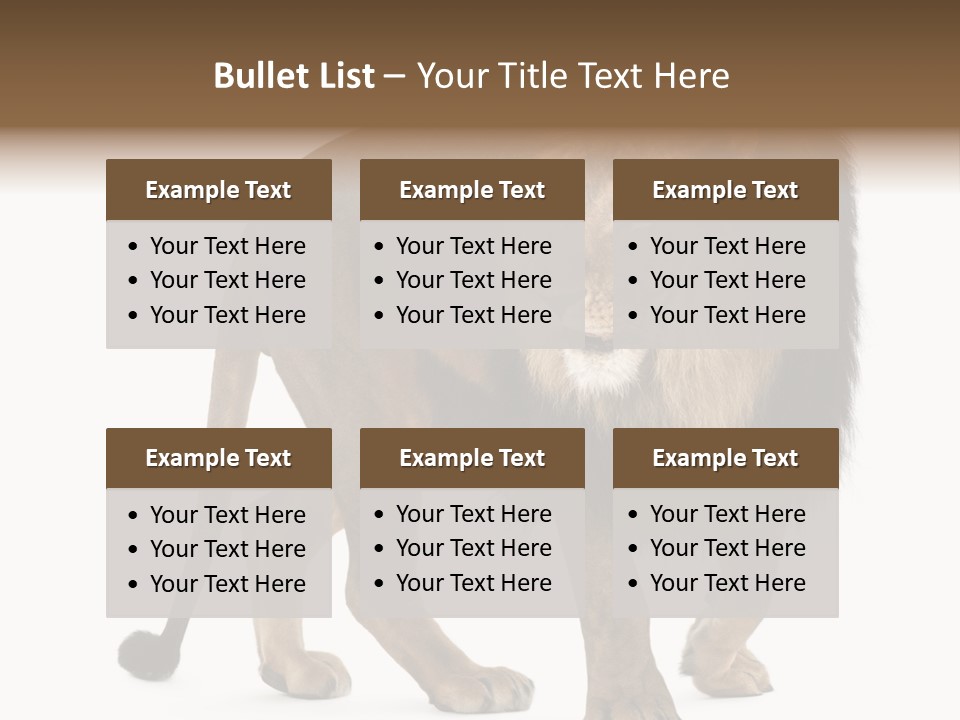 Animal Indoors One Animal PowerPoint Template