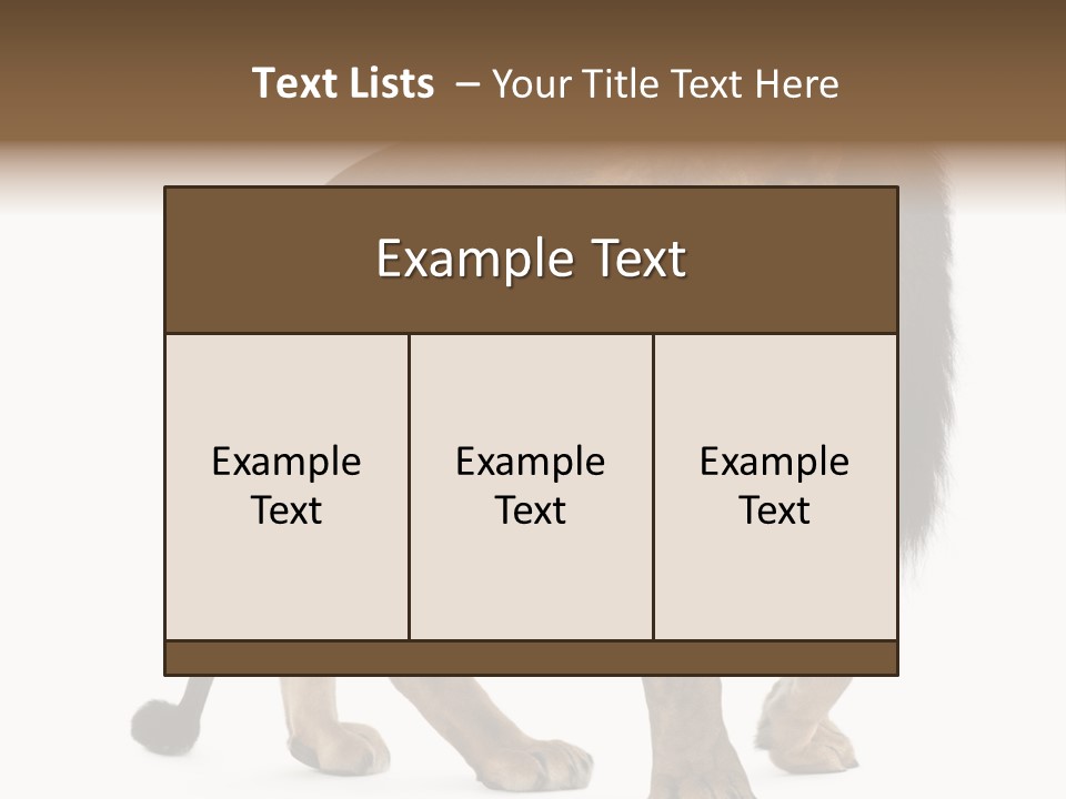 Animal Indoors One Animal PowerPoint Template