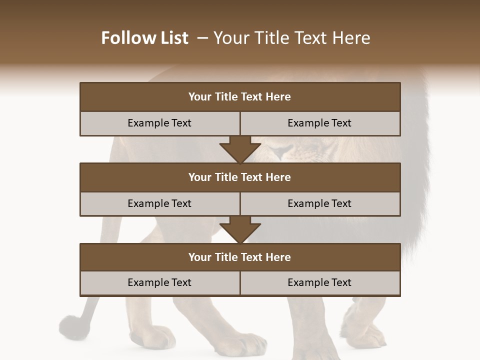 Animal Indoors One Animal PowerPoint Template