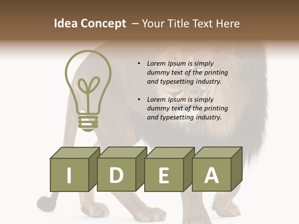 Animal Indoors One Animal PowerPoint Template