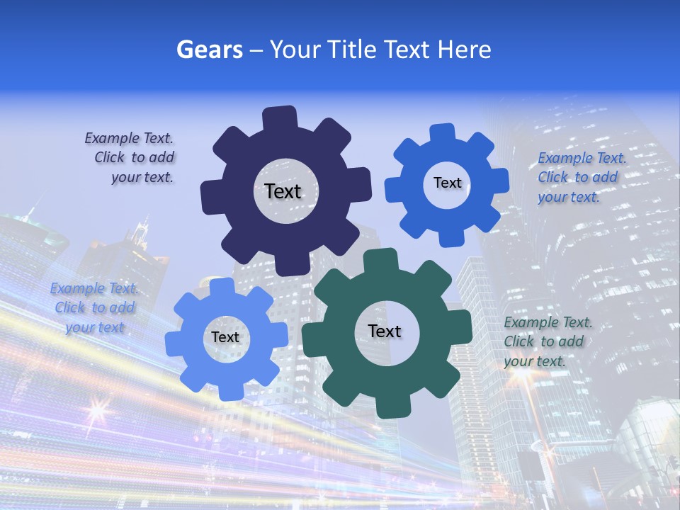 Twilight Background China PowerPoint Template