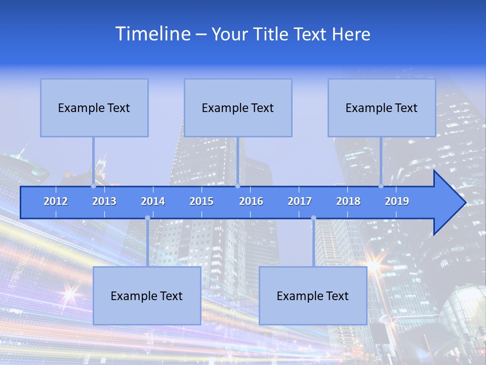 Twilight Background China PowerPoint Template