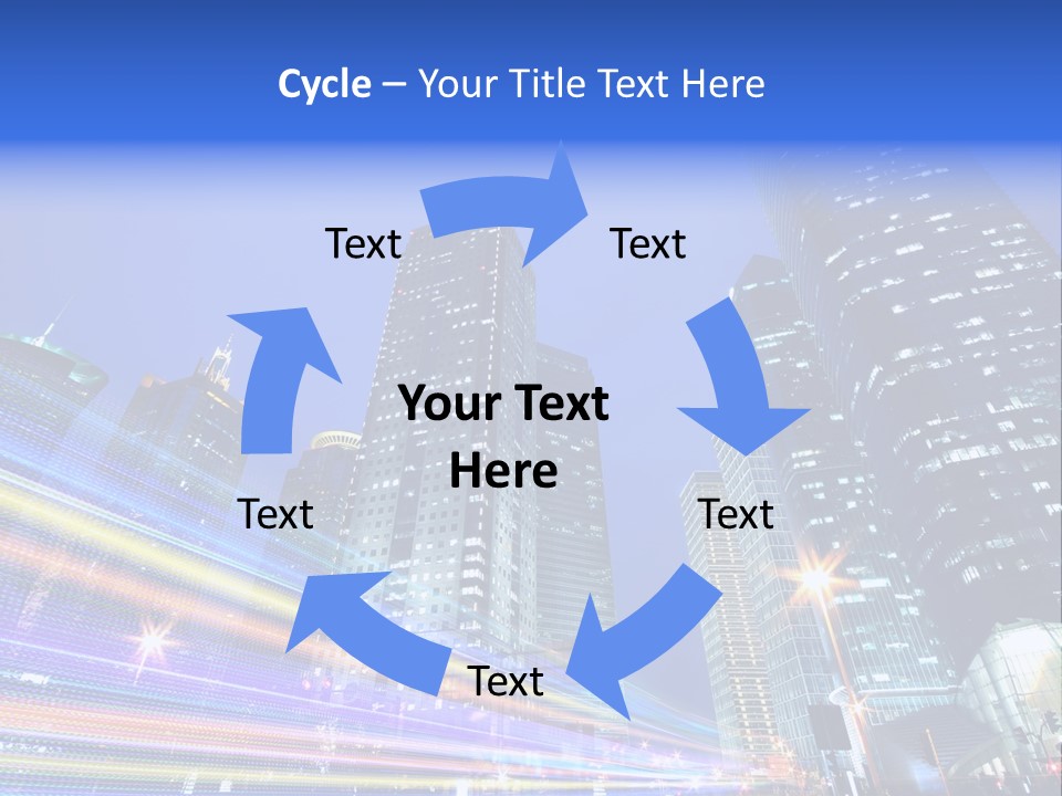 Twilight Background China PowerPoint Template