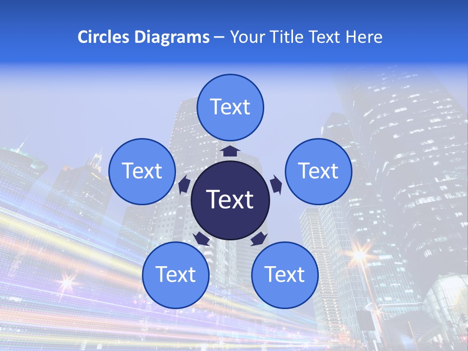 Twilight Background China PowerPoint Template