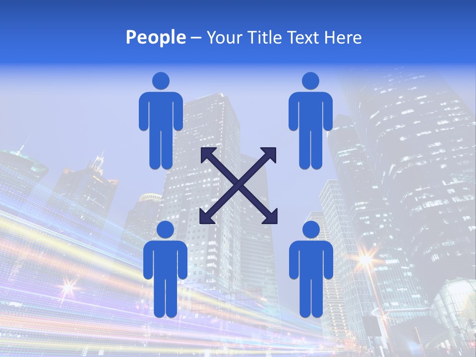 Twilight Background China PowerPoint Template