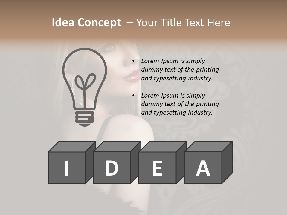 Atractive Skin Lovely PowerPoint Template