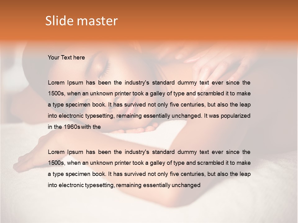 Photography Serious Young PowerPoint Template