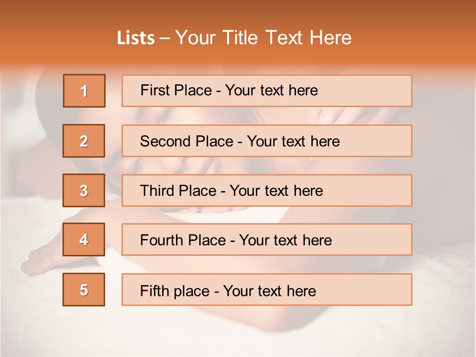 Photography Serious Young PowerPoint Template