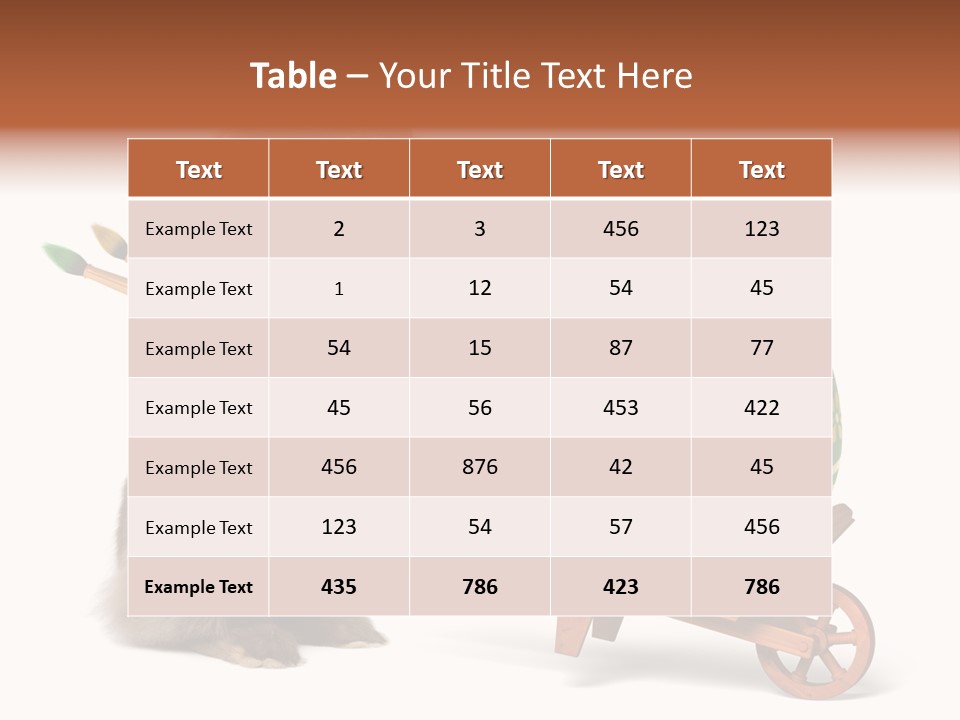 Brush Colourful Paintbrush PowerPoint Template