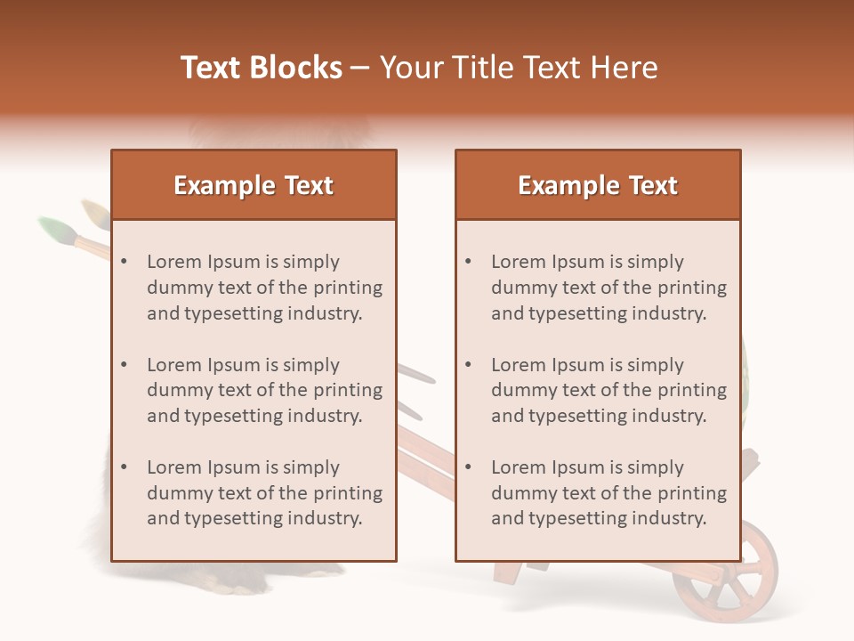 Brush Colourful Paintbrush PowerPoint Template
