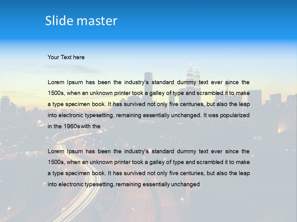 Sky Kuala Rise PowerPoint Template