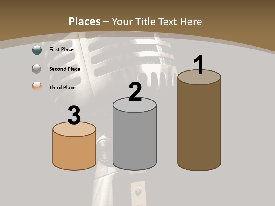 Record Festival Instrument PowerPoint Template
