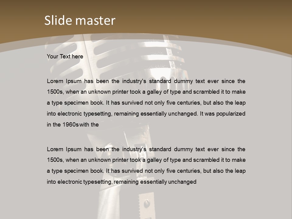 Record Festival Instrument PowerPoint Template