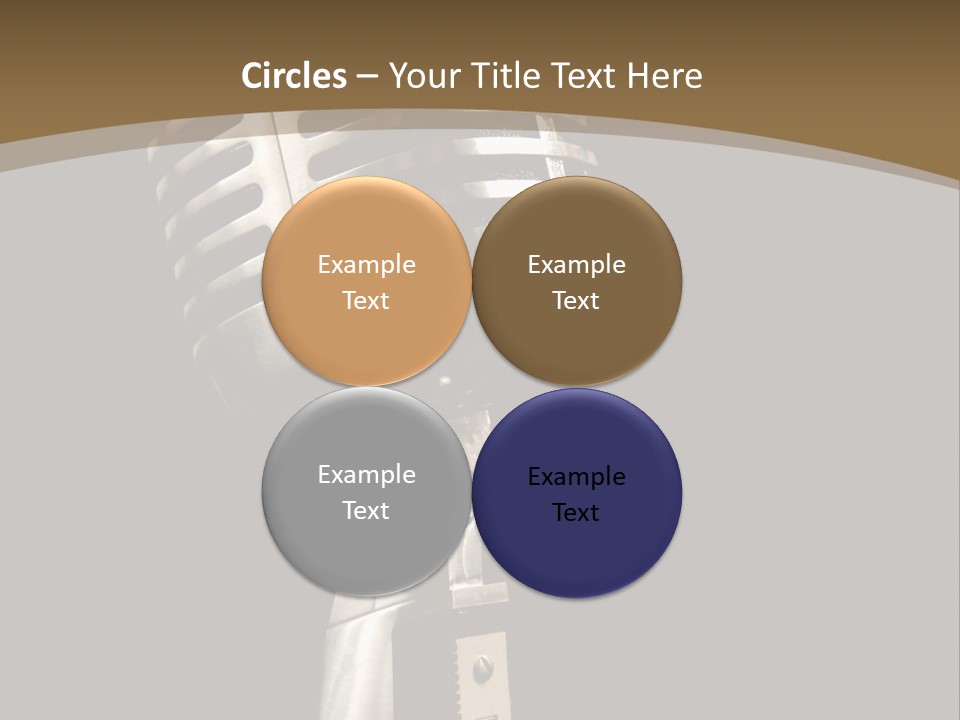 Record Festival Instrument PowerPoint Template