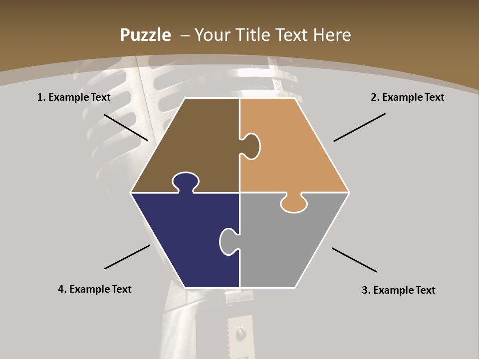 Record Festival Instrument PowerPoint Template