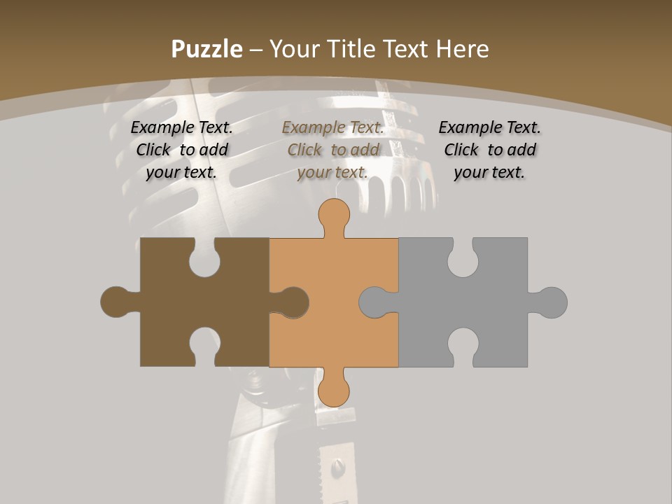 Record Festival Instrument PowerPoint Template