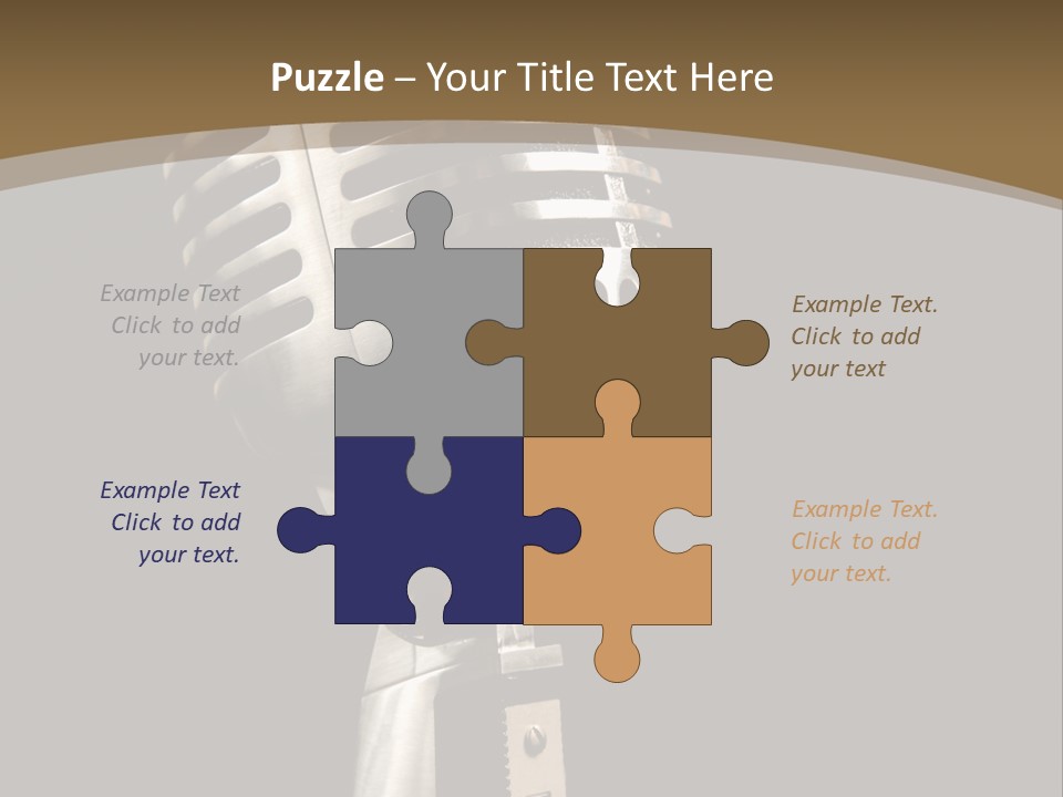 Record Festival Instrument PowerPoint Template