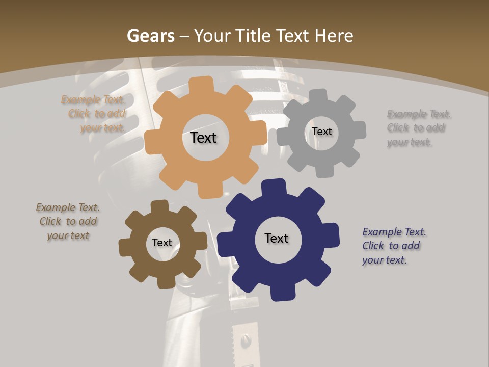 Record Festival Instrument PowerPoint Template