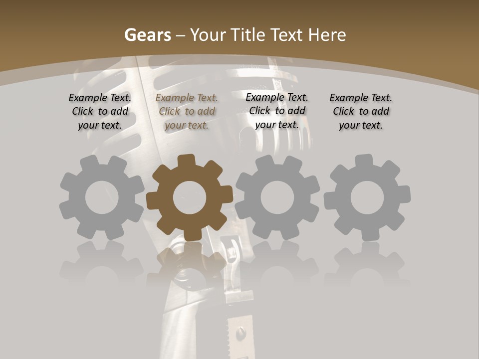 Record Festival Instrument PowerPoint Template