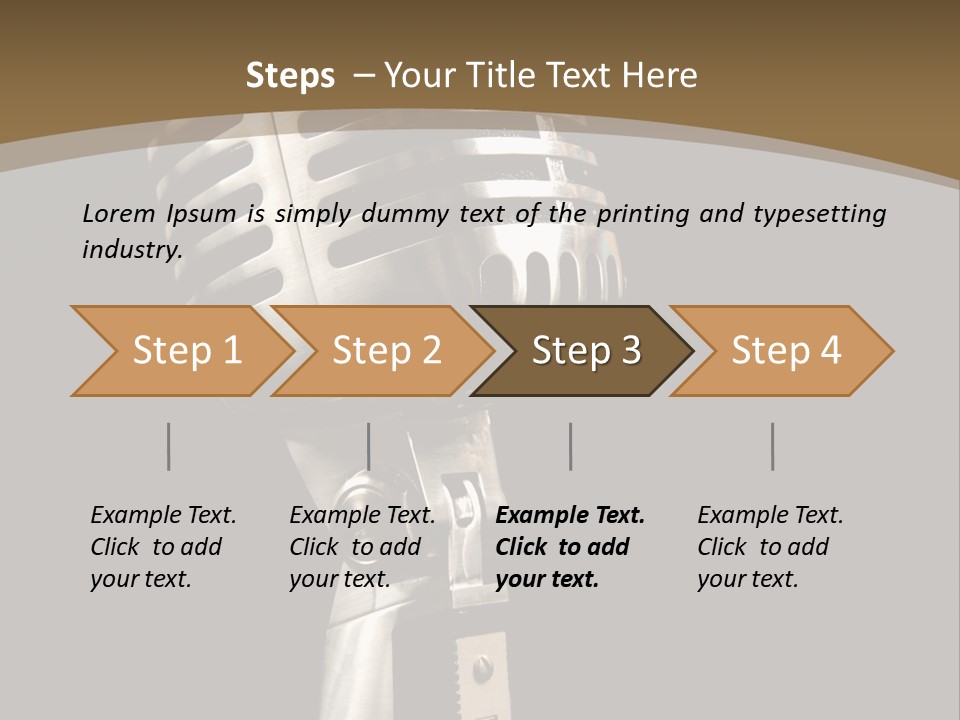 Record Festival Instrument PowerPoint Template