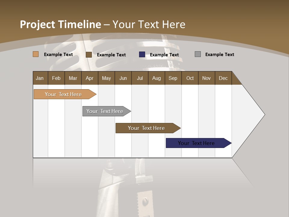 Record Festival Instrument PowerPoint Template