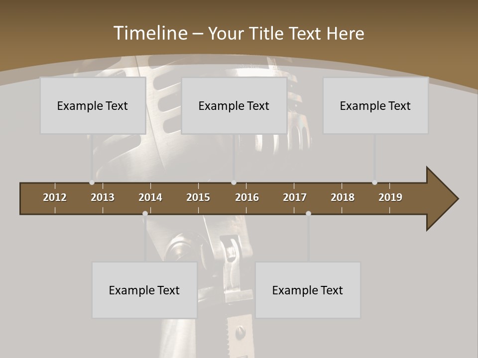 Record Festival Instrument PowerPoint Template