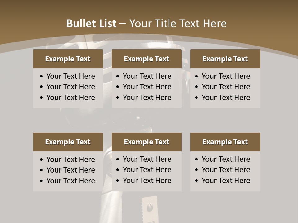 Record Festival Instrument PowerPoint Template