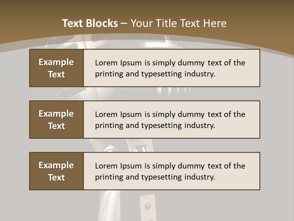 Record Festival Instrument PowerPoint Template