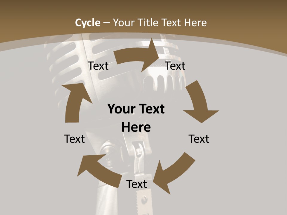 Record Festival Instrument PowerPoint Template