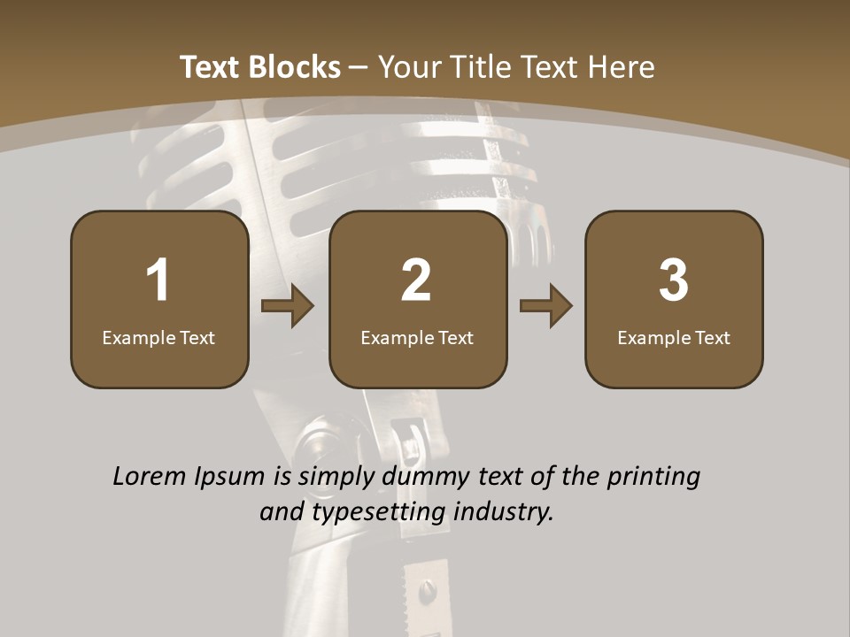 Record Festival Instrument PowerPoint Template