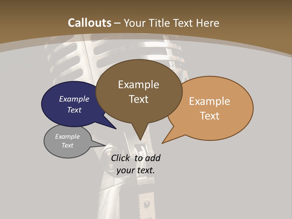 Record Festival Instrument PowerPoint Template
